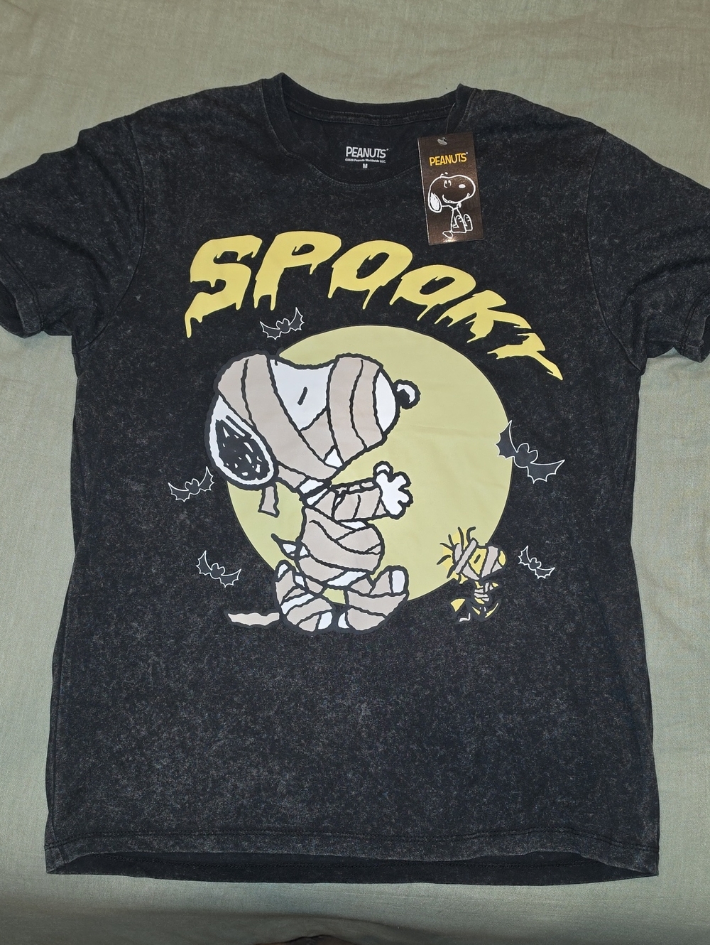 Peanuts Snoopy Mummy Graphic Tee NWT